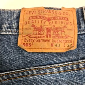 Levis 505 Mens Jeans 40x32 Classic